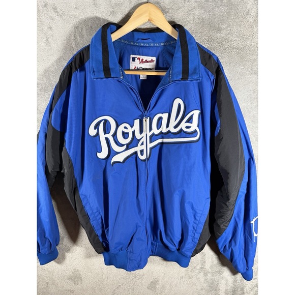 Vintage Kansas City Royals Jacket AUTHENTIC Majestic MLB Collection ADULT XL
